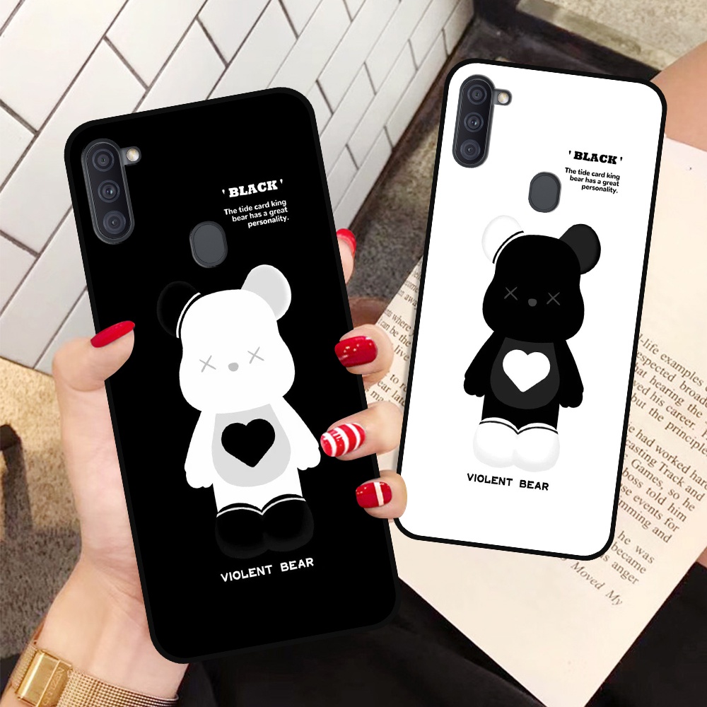 Ốp lưng Samsung A11 in hình họa tiết Mountain, Be@rbrick dễ thương (T13 - T18)