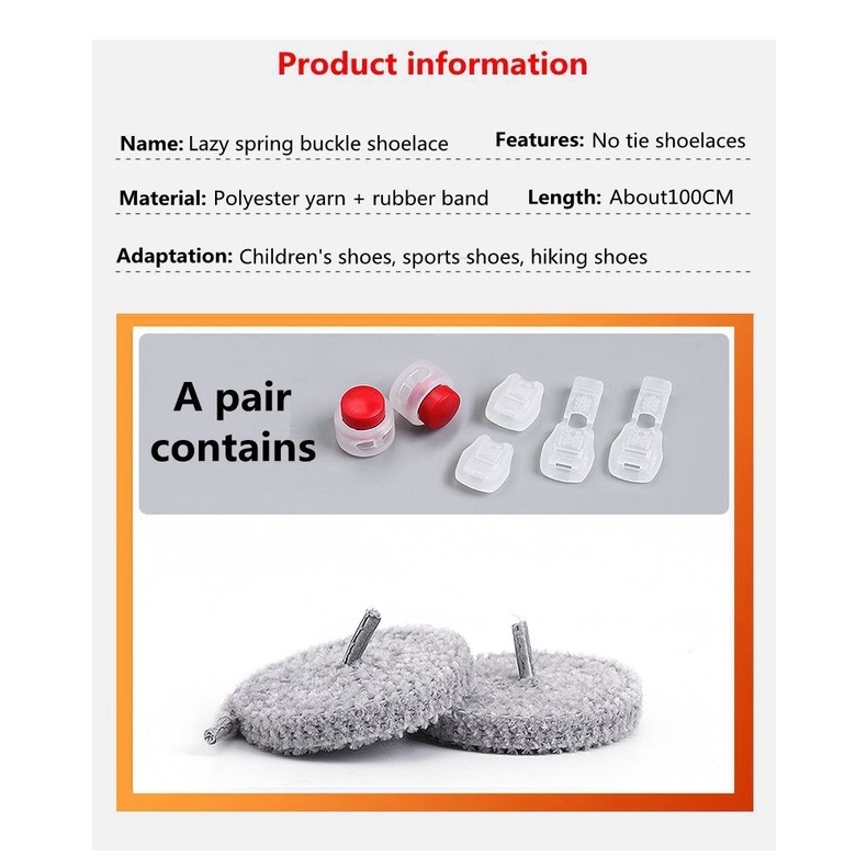1 Cặp Dây Buộc Giày Co Giãn Phối Lông Cho Trẻ Em