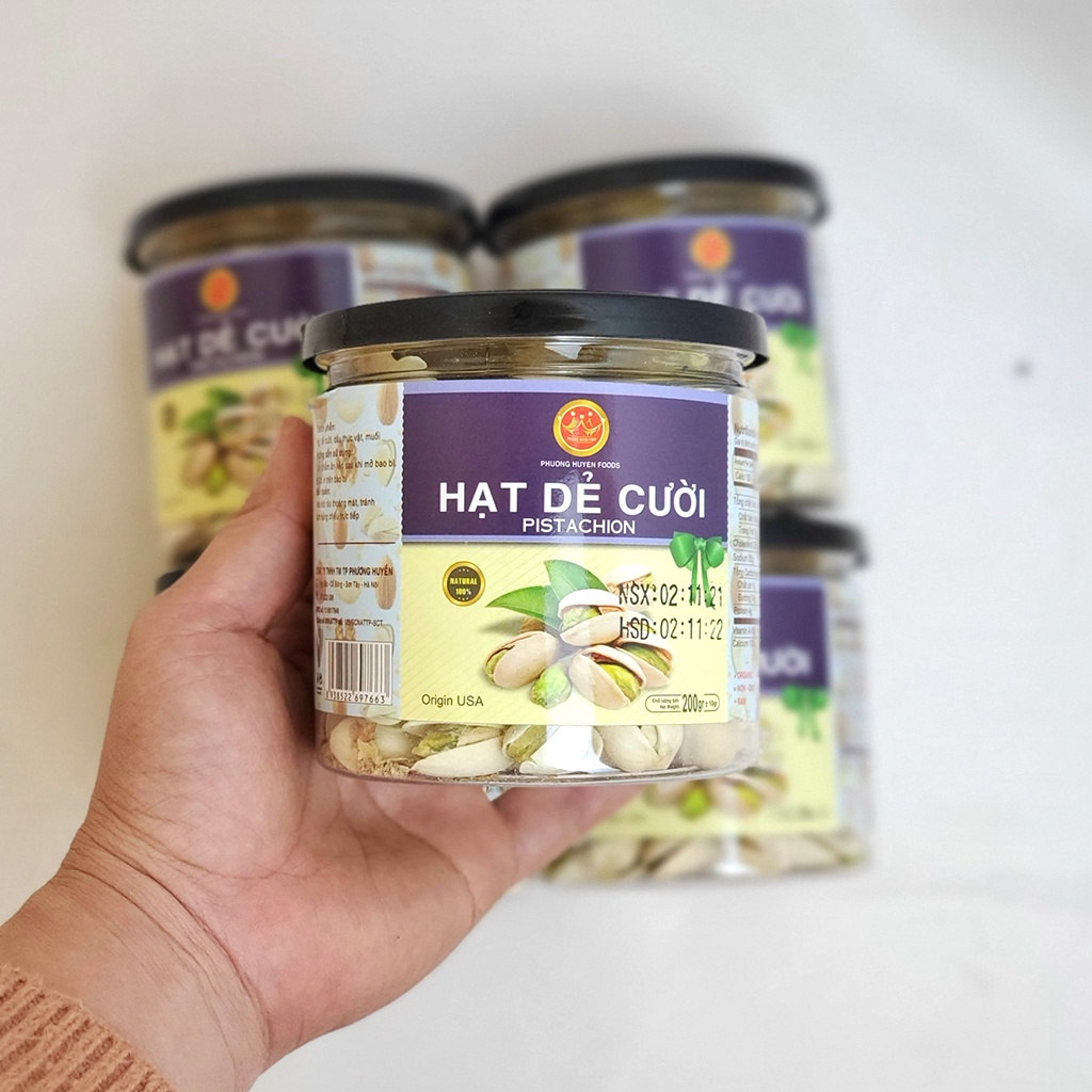 Hạt dẻ cười chuẩn hũ 200g - bánh kẹo tết - đồ ăn vặt cô nương béo