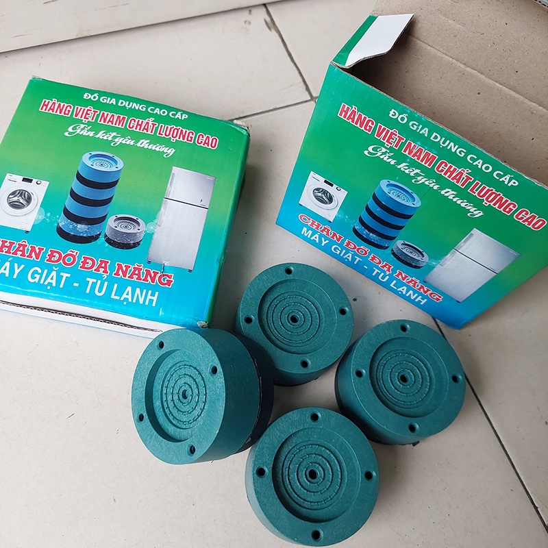 Bộ 4 Miếng Đệm Cao Su Cao Cấp Lót Chân Máy Giặt Chống Rung Chống Ồn