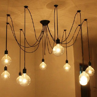 Dây đèn thả 10 nhánh kèm 10 bóng Edison
