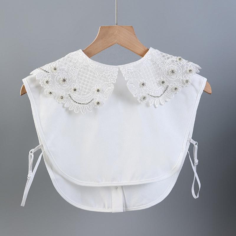 Áo Sơ Mi Chiffon Phối Ren Họa Tiết Thêu Phong Cách Nhật Bản Cho Nữ