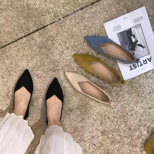 Giày búp bê mũi nhọn thời trang dành cho nữ