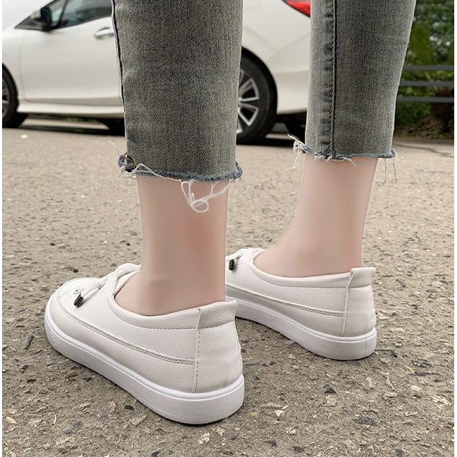 GIÀY SLIP-ON DÂY BẤM, GIÀY ĐẾ BẮNG HOT TREND