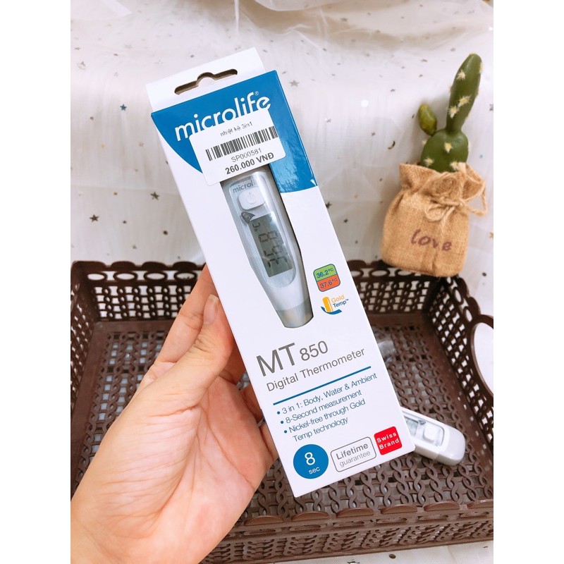 NHIỆT KẾ 3in1 MICROLIFE_Đo nhiệt độ cơ thể,nhiệt độ phòng,nhiệt độ nước