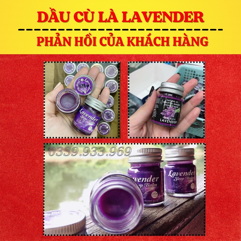 Dầu Cù Là Giúp Ngủ Ngon Giảm Stress - Dầu Cù Là Lavender Sleep Balm Thái Lan