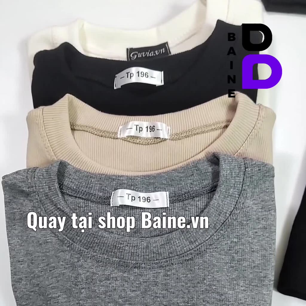 [Mã TOPS06 giảm đến 10k đơn 99k] Áo Thun Nữ Baby Tee Tay Ngắn Cổ Tròn Ôm Body DÁNG DÀI BAINE | BigBuy360 - bigbuy360.vn