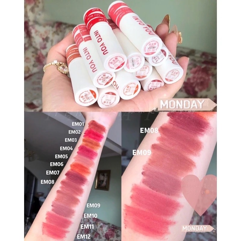 Son Kem Lì INTO YOU Shero Super Matte Lip &amp; Cheek Mud Nội Địa Trung