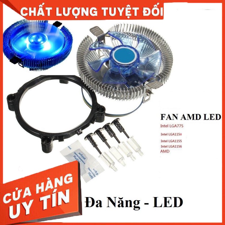 Quạt Tản Nhiệt Cpu Cool Storm Amd Led Xanh bao bền đẹp