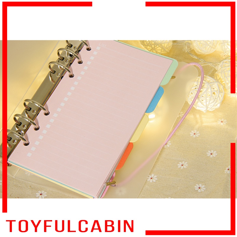 Bộ 5 bìa chia ngăn bằng giấy kraft khổ A5 với thẻ màu nâu thích hợp cho sổ lập kế hoạch/ nhật ký