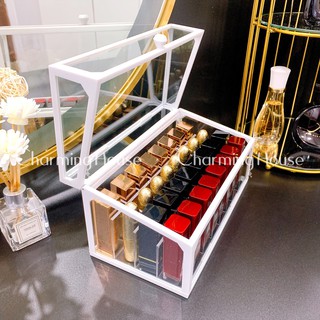 KHAY ĐỰNG SON CÓ NẮP 24 THỎI SON CAO CẤP