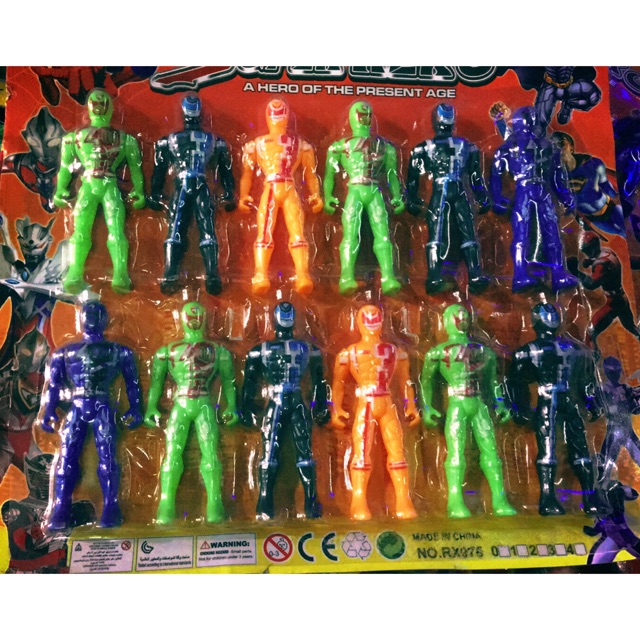 vỉ siêu nhân 12 con