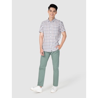 Áo sơ mi nam cotton cộc tay kẻ caro CANIFA - 8TH21S008