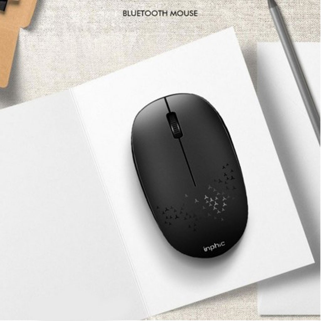 Chuột Không Dây Bluetooth Mini Inphic E5B 1200DPI-Chính Hãng, Chuột Chống ồn Phù Hợp Sử Dụng Văn Phòng -dc4521