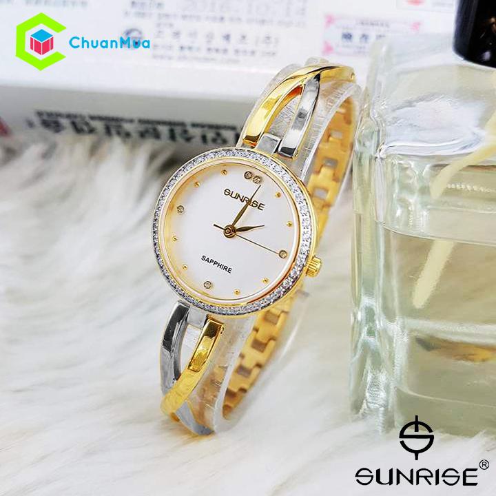 Đồng Hồ Nữ SUNRISE Kính Sapphire Chống Trầy