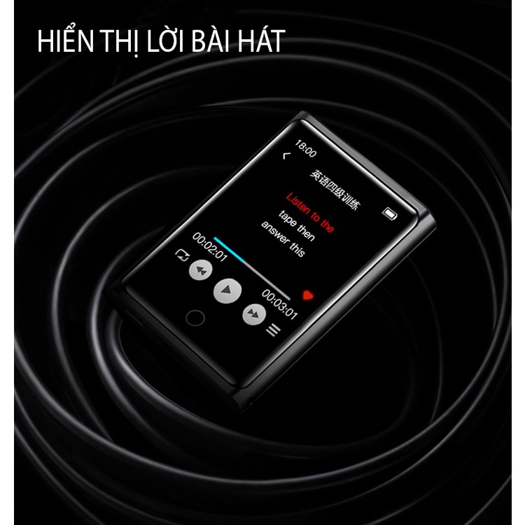 [Mã ELHACE giảm 4% đơn 300K] Máy Nghe Nhạc MP3 Màn Hình Cảm Ứng Bluetooth Ruizu M2 Bộ Nhớ Trong 8GB - Hàng Chính Hãng