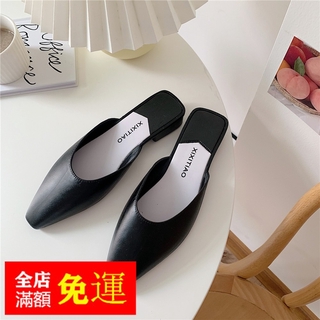 Dép Bít Mũi Đế Thấp Thời Trang Cho Nữ