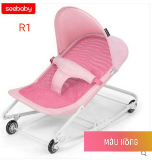 Ghế ăn bột,nôi bập bênh Seebaby R1 (Hàng Chính hãng)