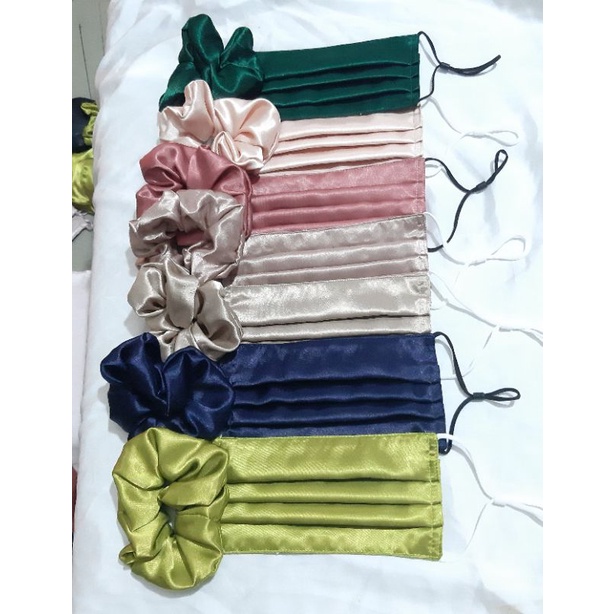 Khẩu trang lụa, khẩu trang vải, lụa satin Cô Ba