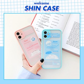 Ốp lưng iphone Tickeet & Planet nhám viền nổi cong 6/6plus/6s/6splus/7/7plus/8/8plus/x/xs/11/12/13/14/pro/max/promax
