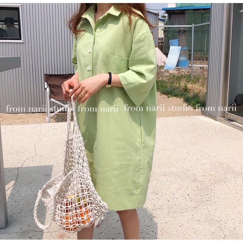 Túi cói đi biển vintage NARII túi cói du lịch nữ Hàn Quốc giỏ lưới