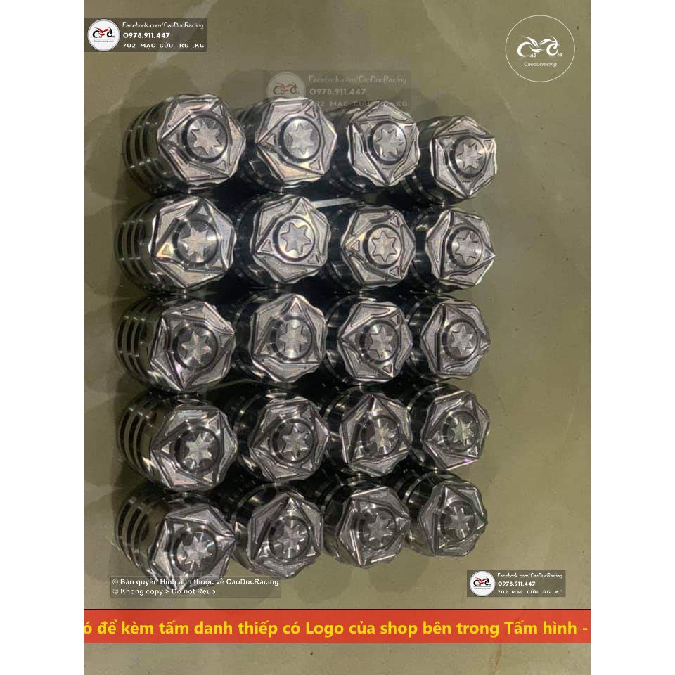 chụp giò đạp salaya 3 đao xoáy inox 304 gắn mọi xe