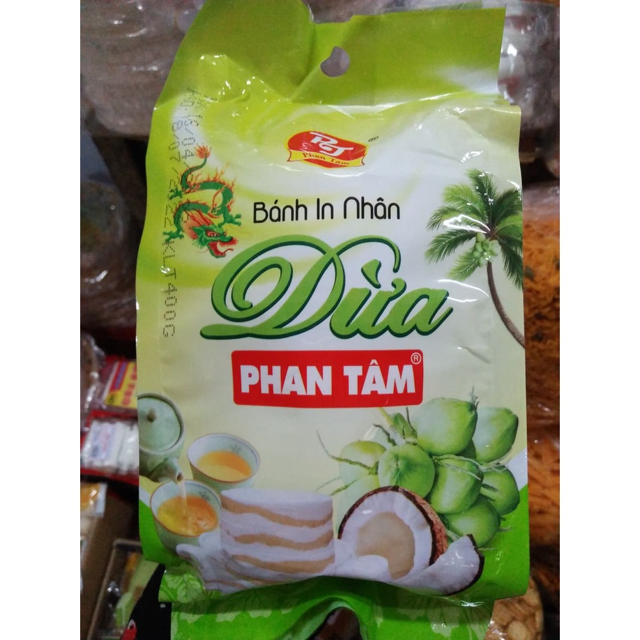 COMBO 2 GÓI BÁNH IN PHAN TÂM NHÂN DỪA - gói 400gr