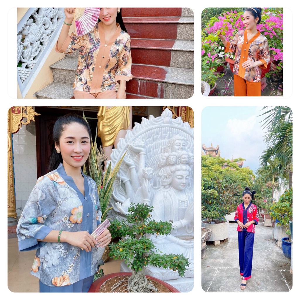 BÀ LAI LỤA VÂN PHÁP#ĐỒ LAM THỜI TRANG VẢI MỀM MÁT KHÔNG NHĂN
