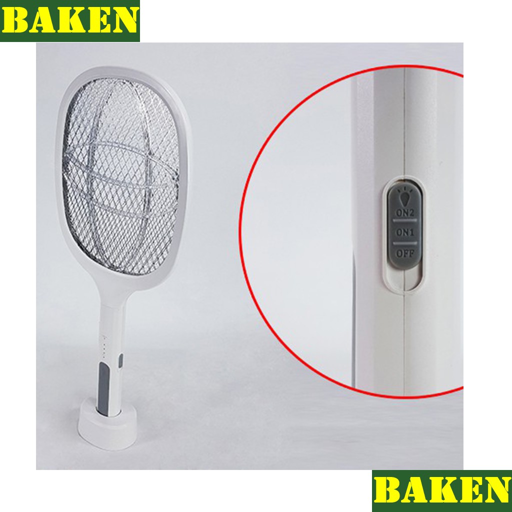 Vợt Muỗi Kiêm Đèn Bắt Muỗi Tích Điện 2 Trong 1 MATIKA MTK-MQ21 - BAKEN