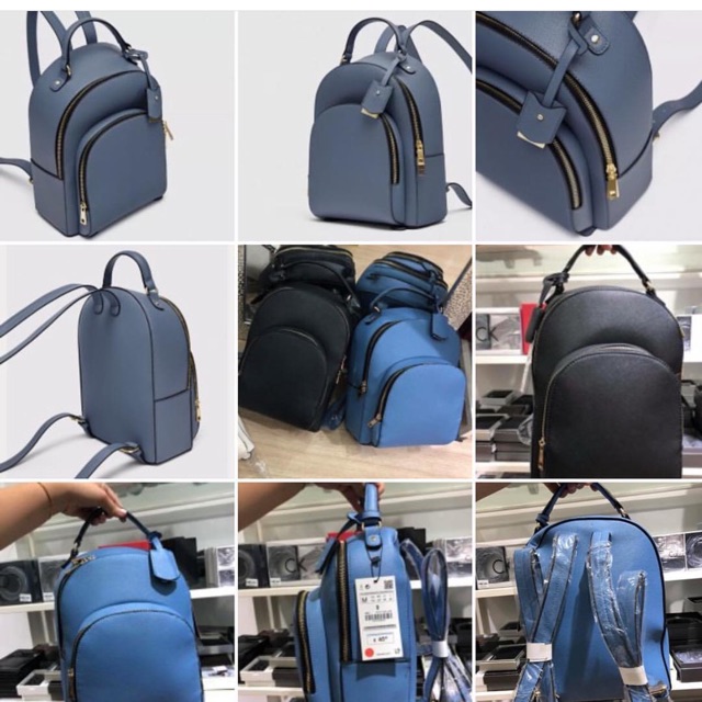 Balo zara backpack with  zip Size 24cm