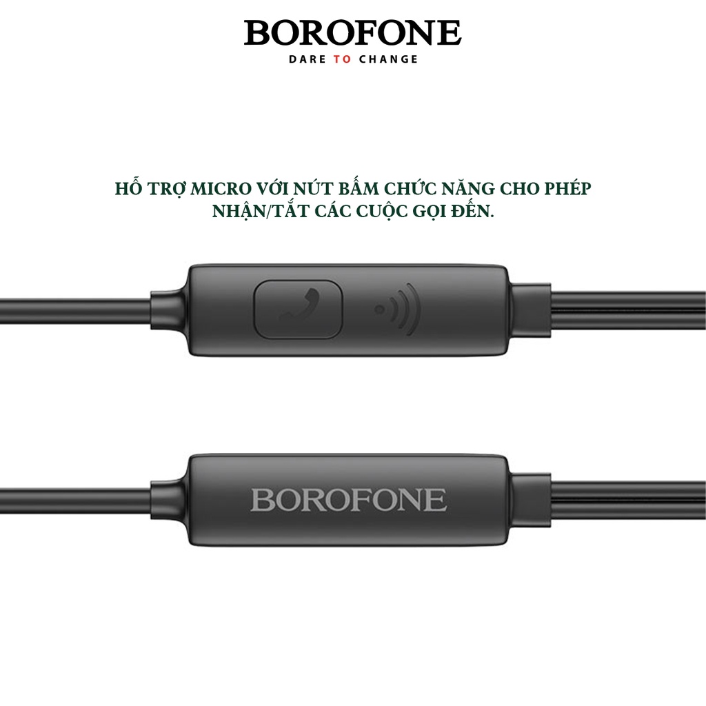 Tai nghe có dây BOROFONE BM54 Maya tích hợp micro - AK Mobile