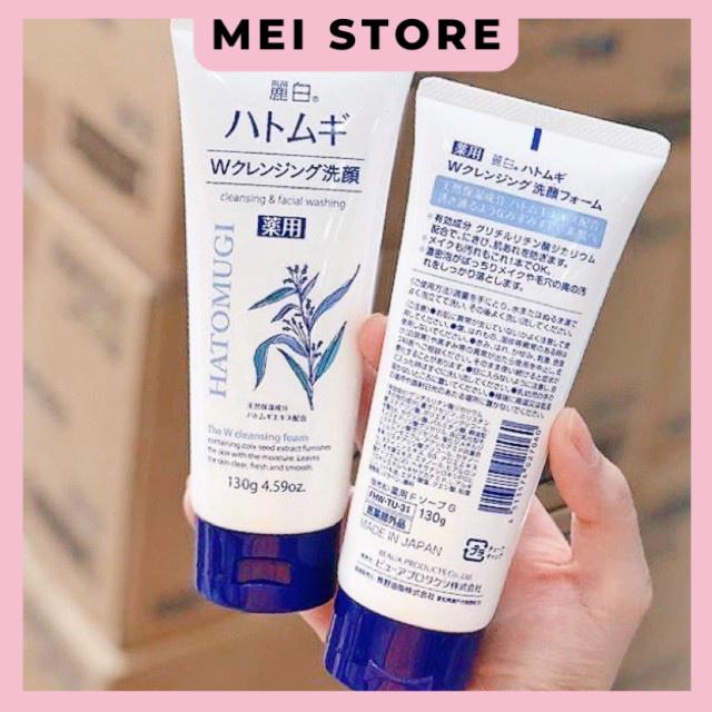 Sữa Rửa Mặt Ý Dĩ Hatomugi Dưỡng Ẩm, Trắng Da Moisturizing &amp; Facial Washing 170g