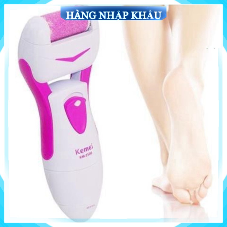 [Cam Kết Loại 1] (Sạc điện xịn) Máy chà gót chân kemei km-2500 dụng cụ nail mài tẩy tế bào chết cắm điện chuyên dụng