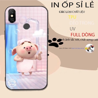 Ốp lưng điện thoại Xiaomi redmi 6 pro lợn hồng cute mẫu mới nhất