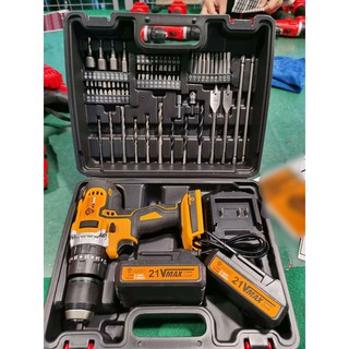 Máy khoan pin HUKAN đầu 13ly có búa khoan tường khoan vít tặng bộ phụ kiện, bảo hành 6 tháng.