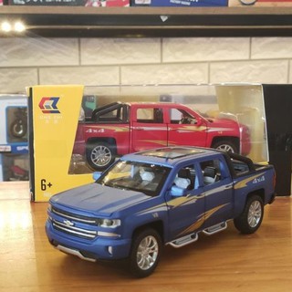 Mô Hình Chevrolet Silverado V8 👨‍❤️‍💋‍👨RẺ NHẤT THỊ TRƯỜNG👨‍❤️‍💋‍👨tỉ lệ 1:32 Hãng Chezhi Màu Xanh
