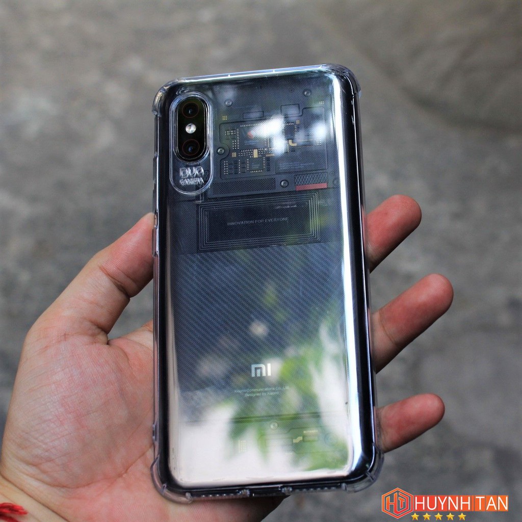 Ốp Lưng Xiaomi Mi 8, Mi 8 EE, Mi 8 Pro Chống Sốc TPU Trong Suốt 6D