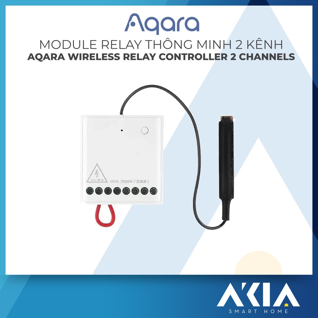 Module Relay thông minh 2 Kênh Aqara Wireless Relay Controller 2 Channels - Biến thiết bị thường trở thành thông minh