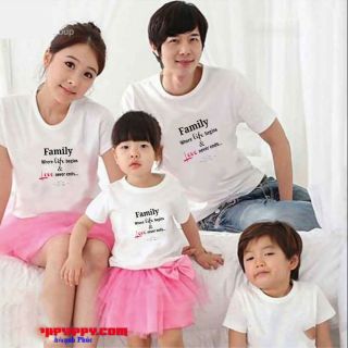 Combo 3 áo gia đình in yêu cầu