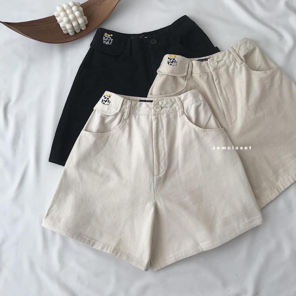 Quần Short Kaki Nữ CUP Phong Cách Đường Phố Form Rộng Bo Eo Tôn Dáng Thích Hợp Khi Đi Chơi Cực Xinh 2775 Gous Offical