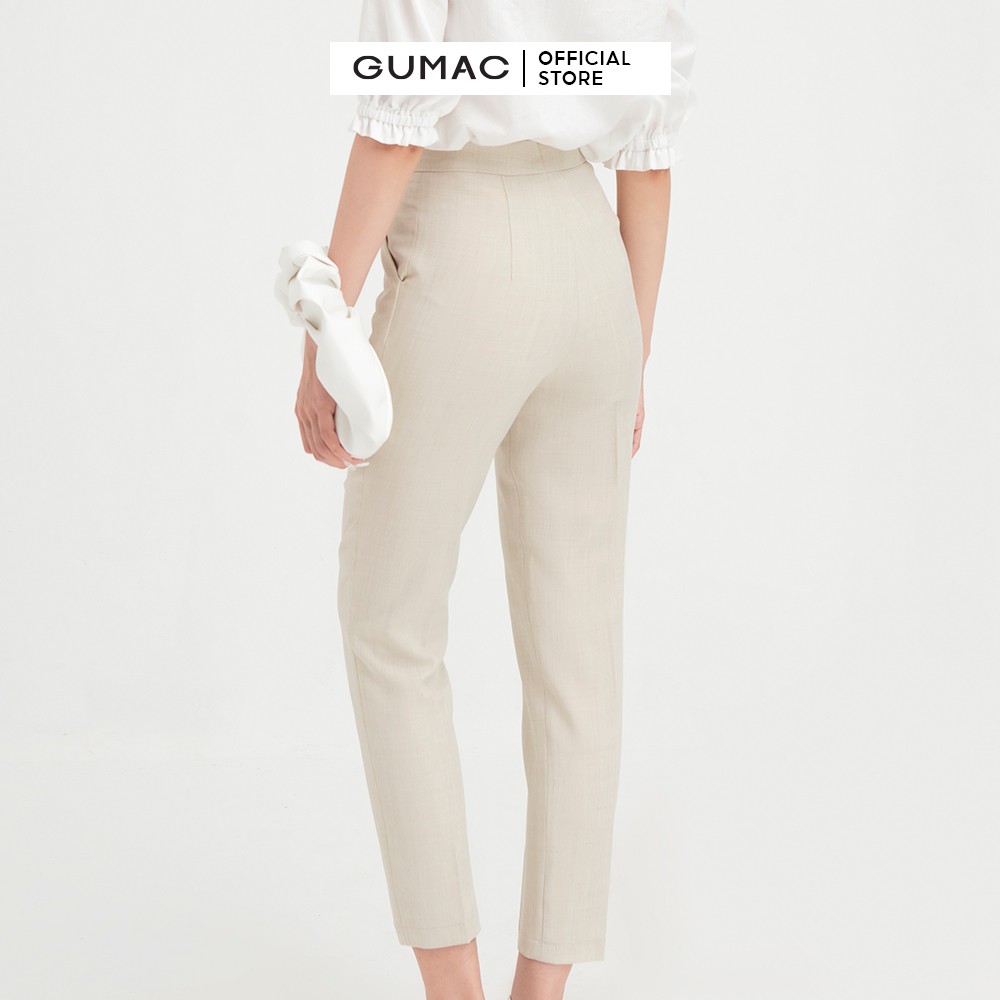 Quần tây nữ cơ bản GUMAC đồ công sở thanh lịch QB401