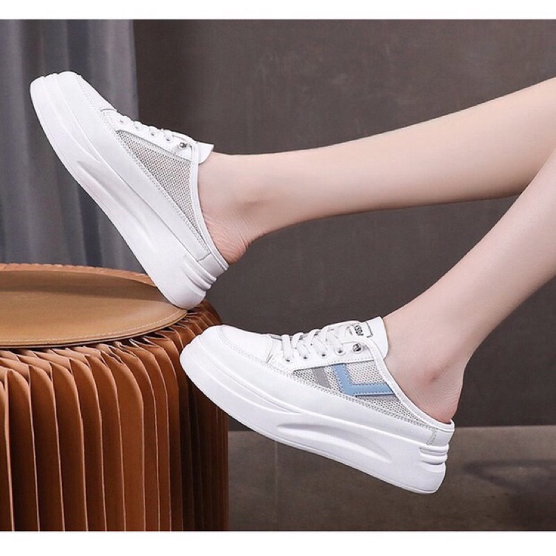 [ MUA 1 TẶNG 1]Giày sục thể thao đế bánh mì (tặng dây giày)