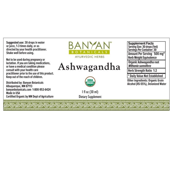 Banyan Botanicals - Ashwagandha liquid extract