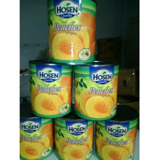 Combo 12 lon đào hosen 825g hộp