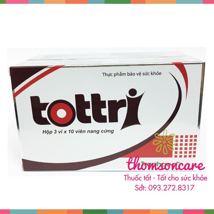 Viên uống Tottri - Viên nang cứng - Giúp cho người bệnh trĩ - Hộp 30 viên của Traphaco