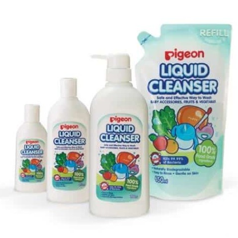 Dung dịch súc rửa bình sữa và rau củ quả Pigeon 200ml /450ml /700ml