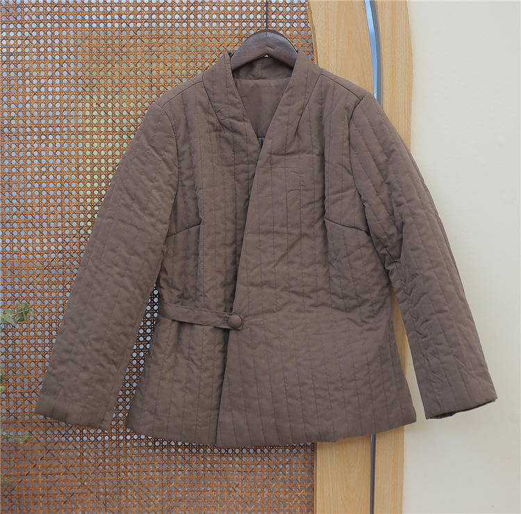 Áo Khoác Cotton Họa Tiết Sọc Dọc 3 Màu Giữ Ấm Mùa Đông | BigBuy360 - bigbuy360.vn
