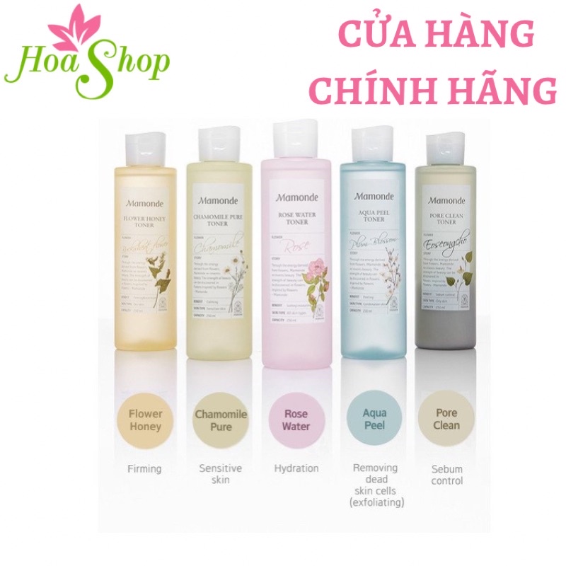 NƯỚC HOA HỒNG Rose Water Toner Mamonde 250ML