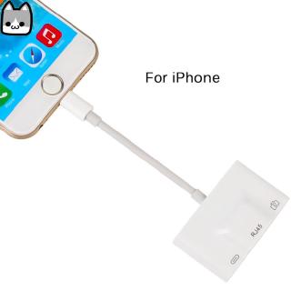 Lightning to RJ45 Ethernet Adapter LAN Wired Network Cable USB Camera Reader Adapter with Charing Port