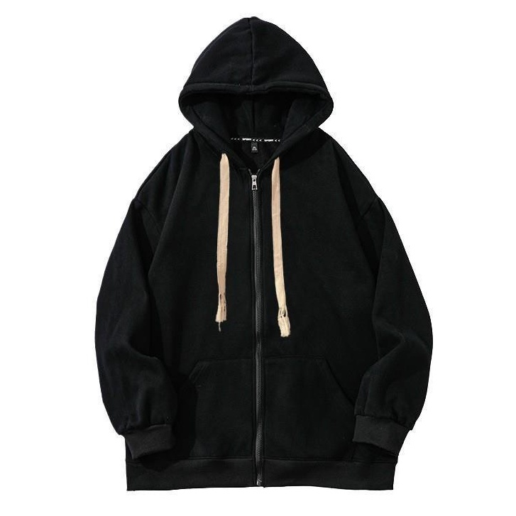 áo khoác nỉ nam nữ hoodie zip MÊLLIXI form rộng thời trang phong cách KN001